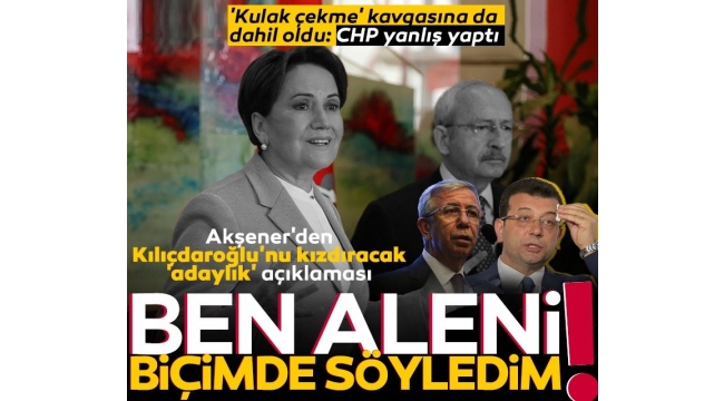 Meral Akşener Kılıçdaroğlunu taca attı!