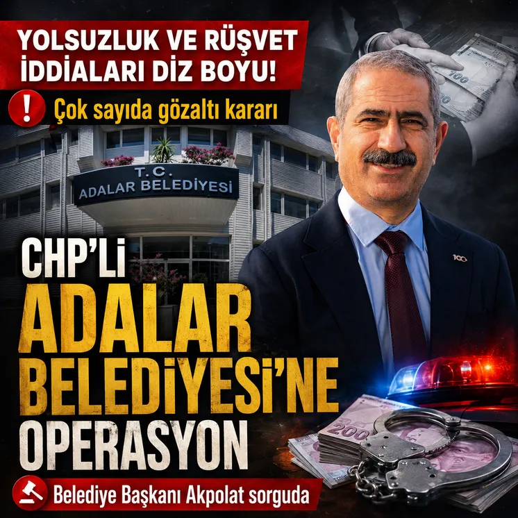 CHP'li Adalar Belediyesi'ne yolsuzluk operasyonu: 47 şüpheli hakkında gözaltı kararı
