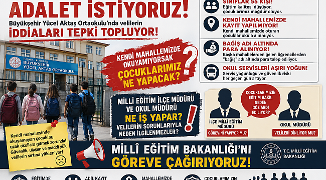 BEYLİKDÜZÜ BÜYÜKŞEHİR YÜCEL AKTAŞ ORTAOKULUNDA NELER OLUYOR? MİLLİ EĞİTİM BAKANLIĞINI GÖREVE ÇAĞIRIYORUZ!